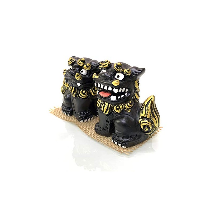 Okinawa Souvenir Lion Head Figurine Mini Pair for Entrance Rakuten
