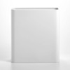 mDesign Stainless Steel Slim Rectangular Modern Metal 2.6 Gallon Trash