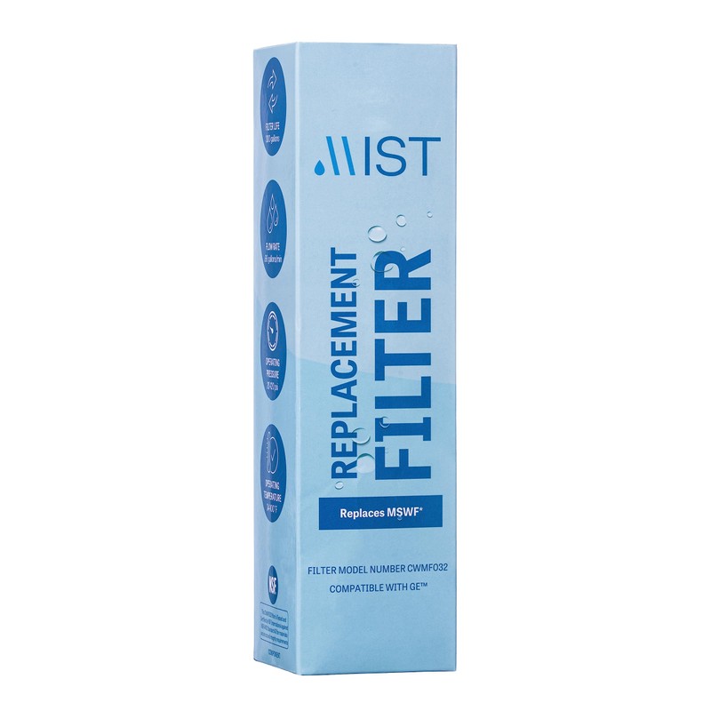 Mist MSWF Refrigerator Water Filter Replacement, Compatible with GE Models:
