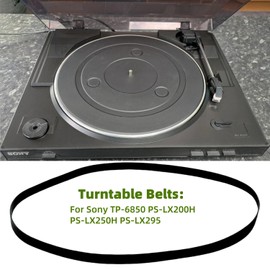 Sam&Johnny Turntable Belts Replacement for Sony TP-6850 PS-LX200H PS-LX250H PS-LX295 Record Player Belt