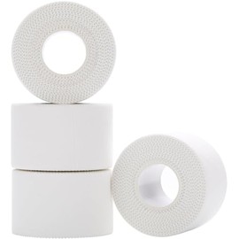 4 Rollen Sporttape Weiß (3,8 cm × 10 m), Starke Haftung, leicht reißbar & hautfreundlich – Perfekt für Fußball, Volleyball & alle Sportarten