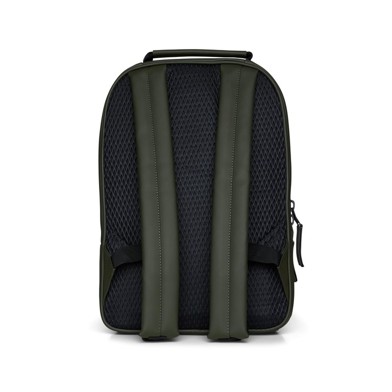 RAINS Book Daypack - Green Laptop Backpack for Men and