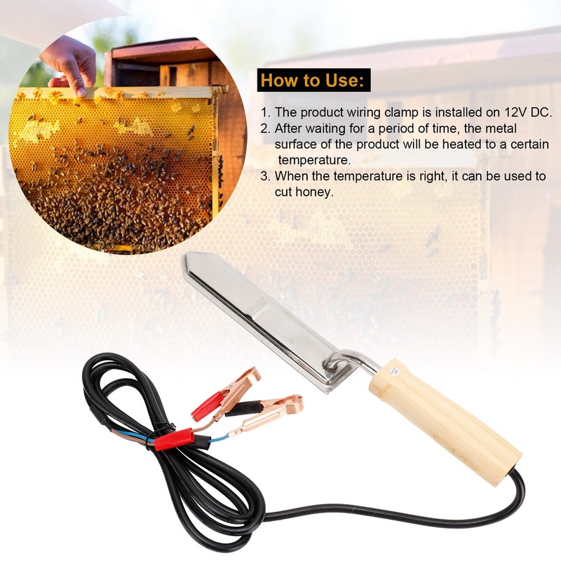Electric Honey Uncapping Knife Honey Scraper Cutter Beekeeping Equipment Tools