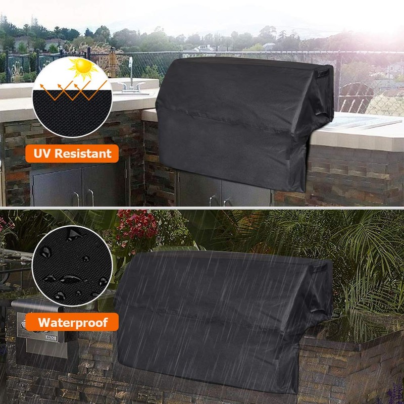 iCOVER 32 inch Built-in Grill Cover Heavy Duty Waterproof Barbeque