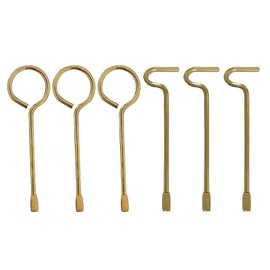 Interior Door Key for Bathroom Bedroom, Emergency Door Locked Key Pin for Knobs or Levers - Set of 6