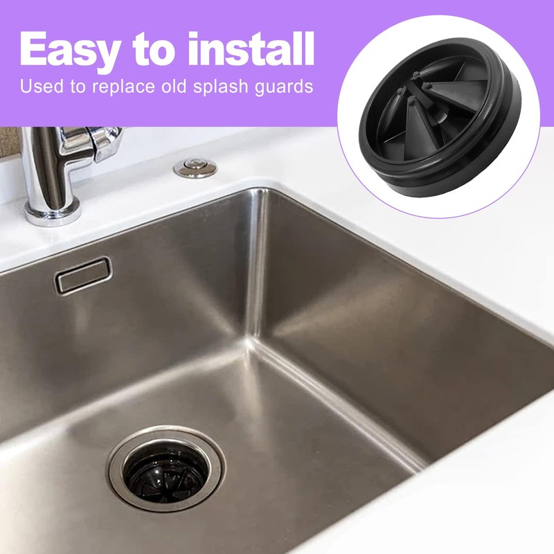 ZeriLion 2 Pack Garbage Disposal Splash Guard for 3-3/8 Inch