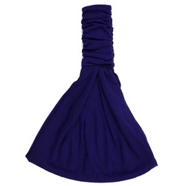 Mytoptrendz® Plain Soft Cotton Extra Wide Headband 3 in 1 Hairband Hair Wrap with Elastic Back Bandeau Hair wrap Gym Workout Yoga Hair Accessories Plain Colour (Purple)