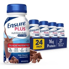 Ensure Plus Milk Chocolate Nutrition Shake With Fiber | Meal Replacement Shake