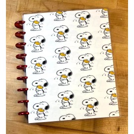 Handmade Snoopy & Woodstock Love Hug Cover Set 4 use with the Classic Happy Planner-