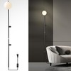 HOMLUCE Modern Plug in Wall Sconce Globe Shade Indoor Wall
