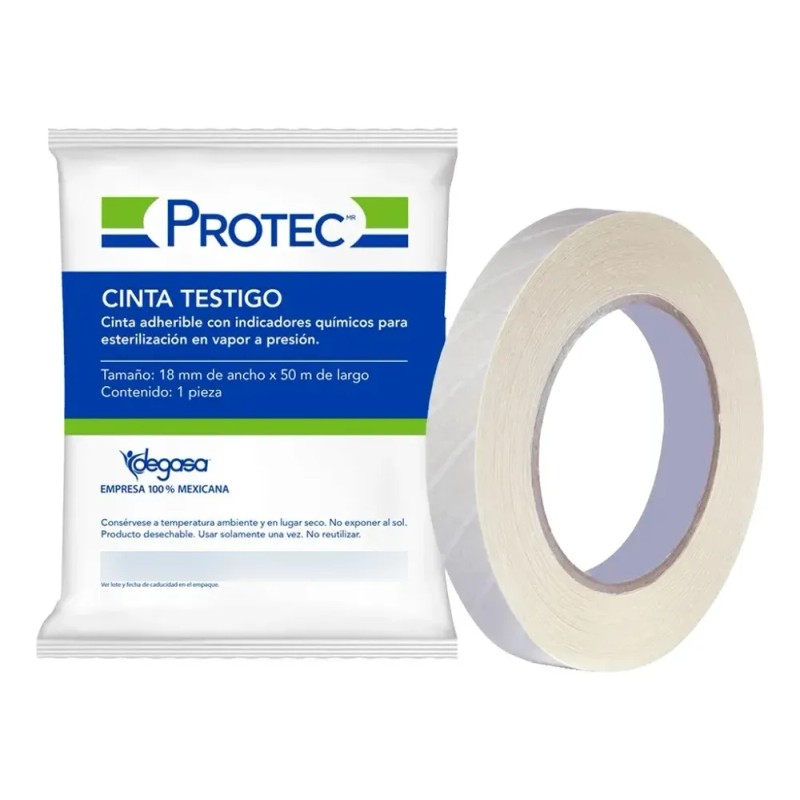 Protec Cinta Testigo 18mm X 50 M Para Esterilización A