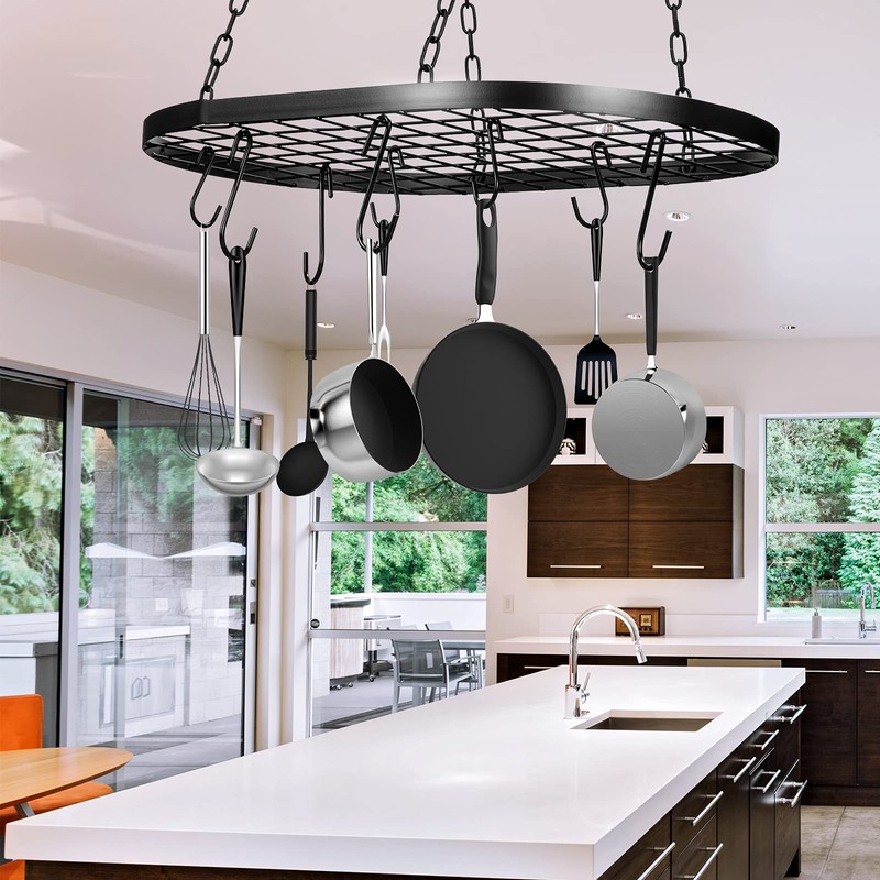 Patelai 20 Inch Pots and Pans Organizer Hanging Rack Pot