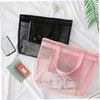 WOONEKY Capacity Mesh Toiletry Bag Convenient Shower Storage Tote for