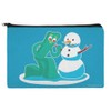 Gumby Making A Snowman Makeup Cosmetic Bag Organizer Pouch