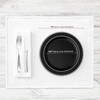 Smarty Had A Party Dinnerware Set for 120 Guests, Black