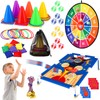 Hungdao 61 Pcs Toss Game Toys Set Bean Bag Carnival