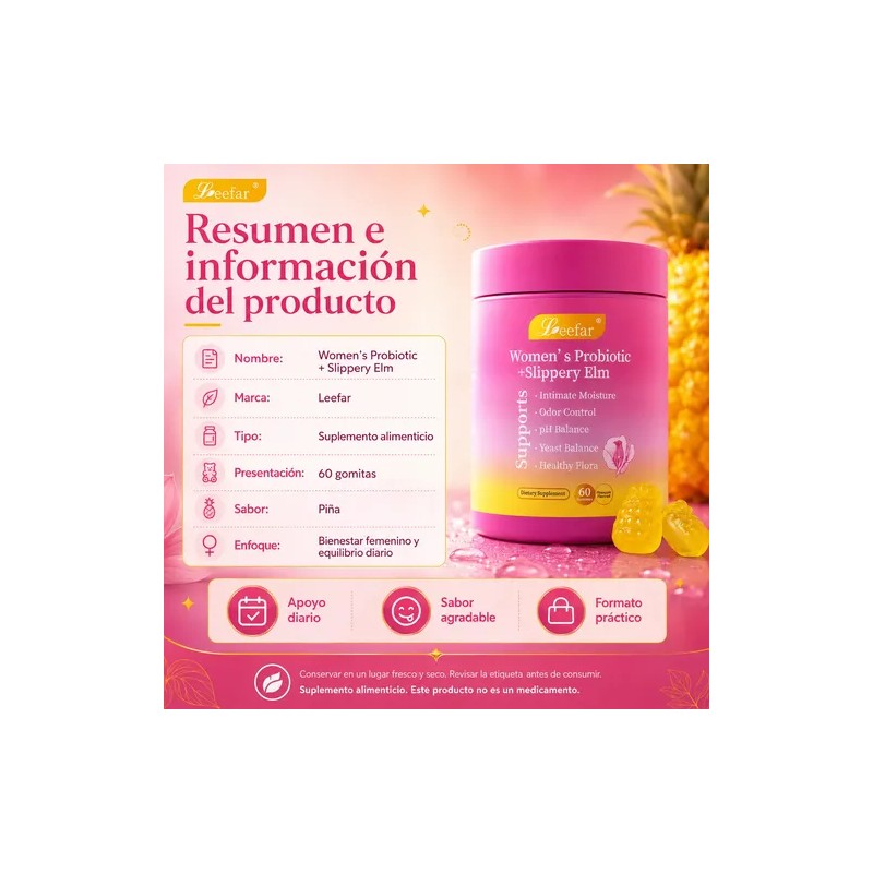 Slippery Elm Probiótico Mujer Nutricional