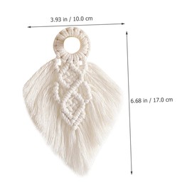 iplusmile Bohemian Macrame Woven Wall Hanging Tapestry Lightweight Cotton Rope Decor with Tassels for Home Aesthetic for Living Room Bedroom Housewarming