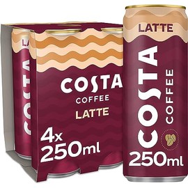Costa Coffee Latte 4 x 250 ml