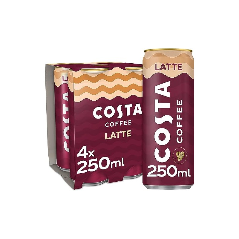 Costa Coffee Latte 4 x 250 ml