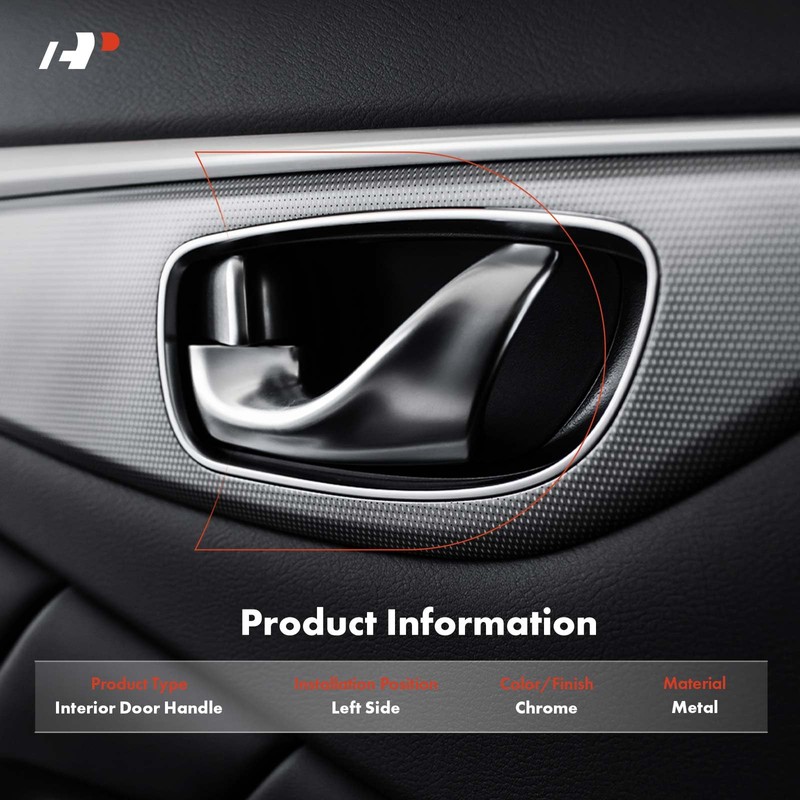 A-Premium Left Driver Side Interior Door Handle Compatible with Peterbilt
