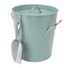 Round Ice Bucket Multipurpose Safe Galvanized Ice Buckets with Lid