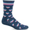 Sockwell Women's Love-a-Lot Crew Sock, Denim - M/L