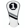 Golfclub headcovers in white (Set of three headcovers)