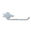 Whitewashed Cast Iron Sea Turtle Hand Towel Holder 10"