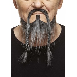 Mustaches Braided, Pirate Fake Beard, Salt and Pepper