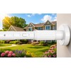 QINGYUN Extra Long No-Drill Tension Curtain Rod 40-166 Inches (4-14Ft),