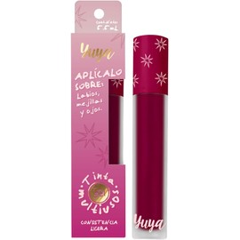 Republic Cosmetics Yuya Tinta multiusos Fugaz de larga duración para labios, ojos y mejillas con extracto de Aloe Vera Color Fucsia