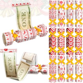 Motipuns 12 Pcs Christmas Surprise Money out Pull Pouch Candy Cash Gift Box Money Holder Funny Xmas Gift Box DIY Christmas Kit for Women Men Adults Holiday Christmas Party