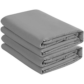 Jersey Knit Micro Fiber 2 Twin XL Fitted Bed Sheets (2-Pack) Soft & Comfy - Twin XL, 15" Deep Pocket, 39" x 80" Great for Dorm Room, Hospital and Split King Dual Adjustable Beds (Twin XL, Gray)