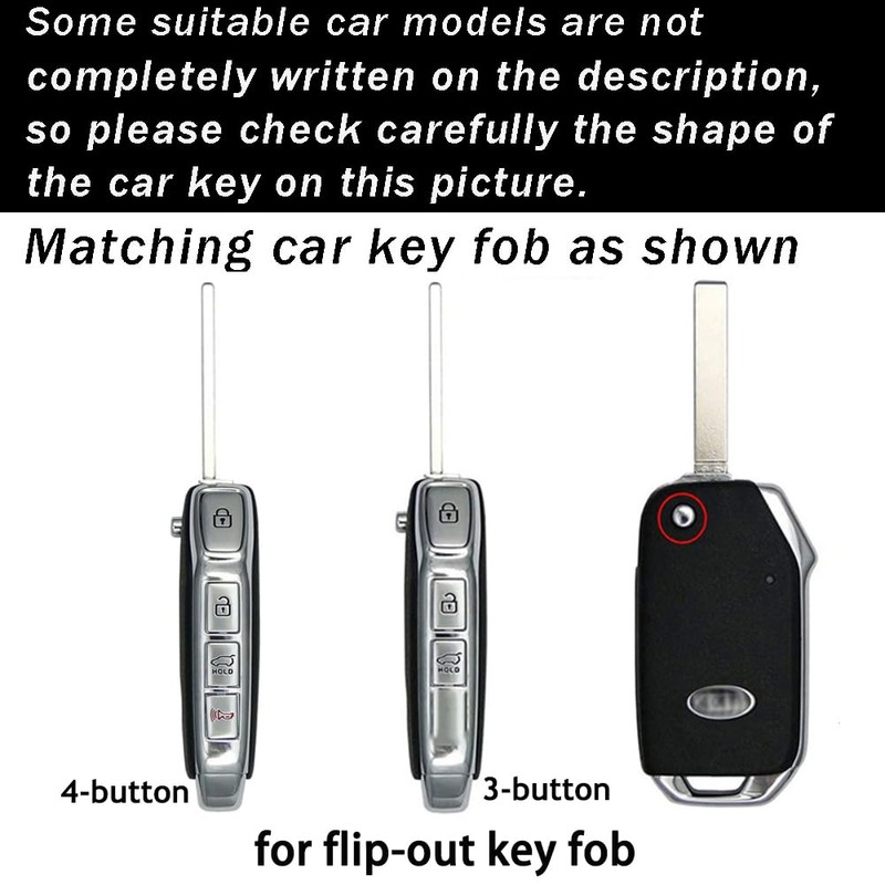 ontto - Funda para llavero plegable Kia Flip para llave