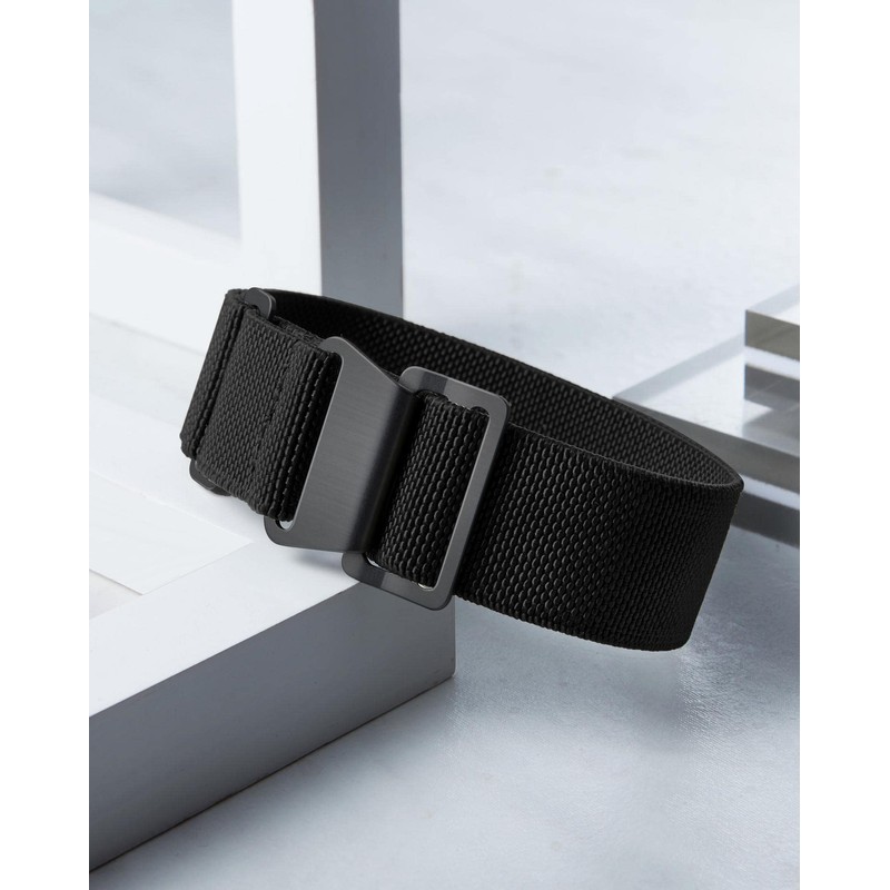 BINLUN Replacement Watch Band, Elastic Nylon Fabric, Waterproof, Military Strap,