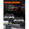UNI-SHINE 5 3/4'' 5.75 inch LED Headlights Round 4pcs Reflector