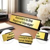 Assistant to the Regional Manager Desk Sign Gold Funny Office