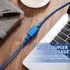 10 Pieces RJ45 Coupler, Ethernet Extension Adapter Network Connector for