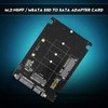 Adaptador NGFF a SATA, 2 en 1 Mini M.2 NGFF