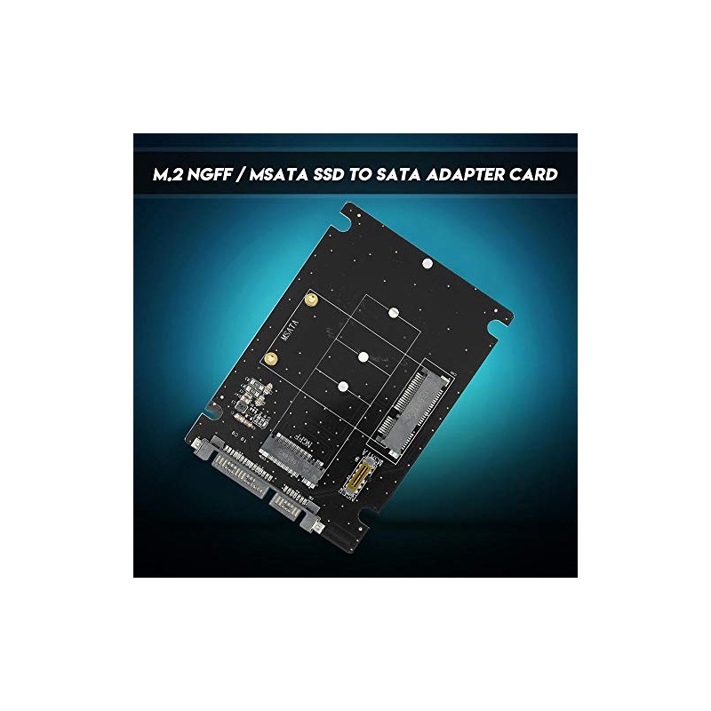 Adaptador NGFF a SATA, 2 en 1 Mini M.2 NGFF