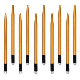 XIAOYU 10 Pieces Microblading Pens Kit Light Manual Fog Tattoo Eyebrow Pens for Makeup Handmade Eyebrow Tool Supplies(Gold)