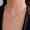 OIDIMS Snowflake Christmas Pendant Necklace Winter Jewelry Friendship Dainty Necklace