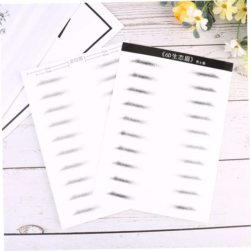 minkissy Sets Eyebrow Stencil Kit Realistic Eyebrow Tattoo Tint Long-lasting