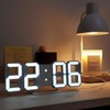 3D Digital Alarm Clock for Bedrooms, LED Display Digital Wall