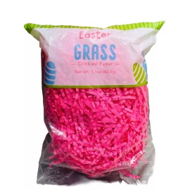 Unbranded 1.5oz Crinkle Cut Paper Shred Filler for Gift Wrapping Basket Filling, ...pink