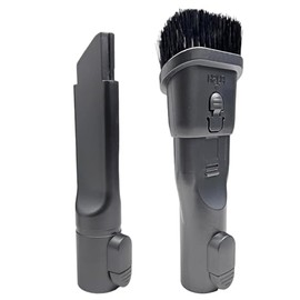 2PC Set Crevice Tool & 2-in-1 Combination Brush Tool Attachments Compatible Replacement for LG CordZero A9-Series A906 A912 A913 A916 A925 A926 A927 A929 A937 A938 A939 A949 Cordless Vacuum Cleaner