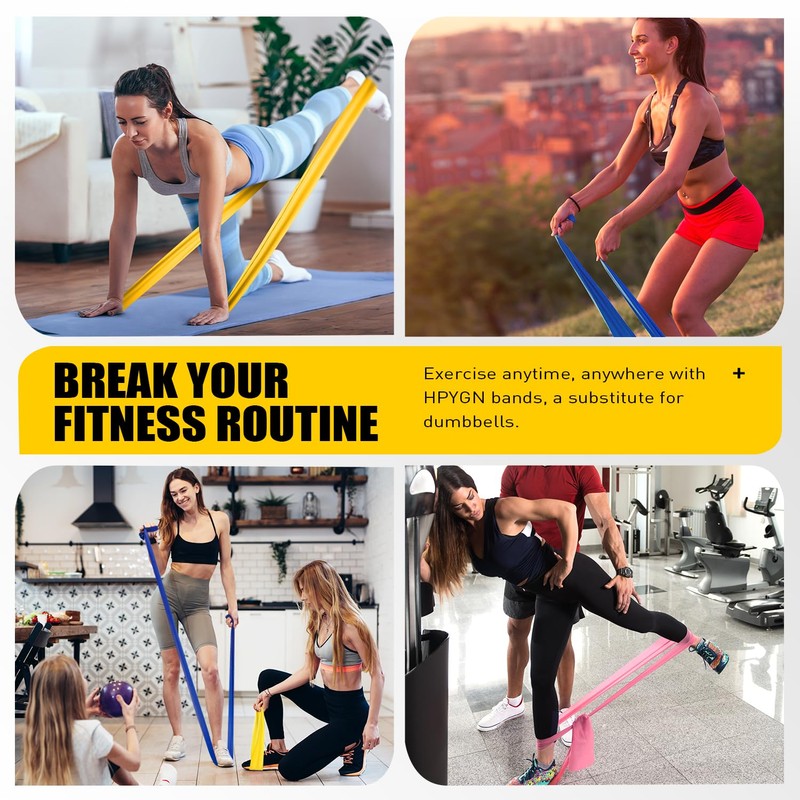 Resistance Bands, Exercise Bands, Physical Therapy Bands for Strength Training,