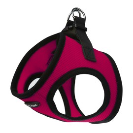 Bark Appeal Raspberry Step-in Dog Harness for Small-Medium Pets – Updated Sizing, Re-Measuring is Essential – Soft Vest Harness – Anti-Choke with Adjustable Strap & Heavy Duty Clip – XL