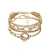 Daughter Gift from Mom Mother Gold Bracelet Set Layered Wrap